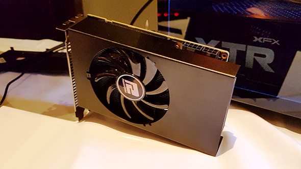 The PowerColor RX Vega 56 Nano Edition we prodded at an AMD event