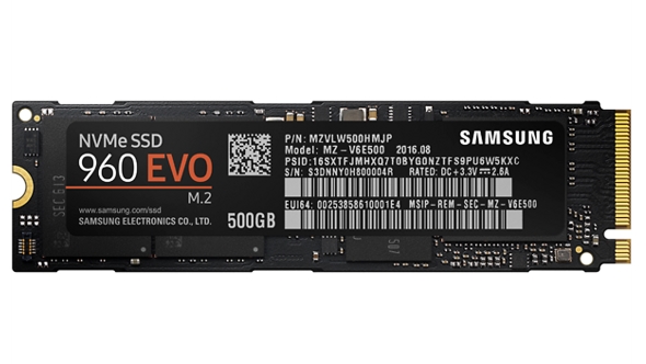 Best SSD - Samsung 960 EVO 500GB