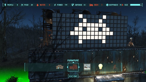 Best Fallout 4 settlements space invaders 