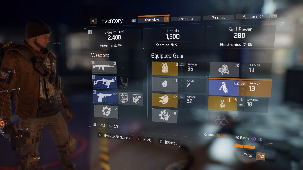 The Division PC inventory