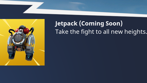 Jetpacks Are Coming To Fortnite Battle Royale Pcgamesn - currently the screen shows some updates which are already in the game such as the royale dragon glider and the season 3 battle pass but it also reveals