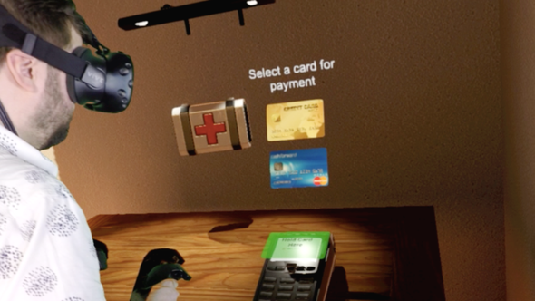 Worldpay HTC Vive VR Headset Payment Visa Debit Credit