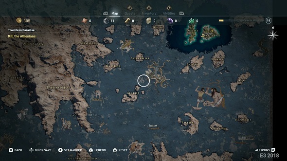Assassin's Creed: Odyssey map
