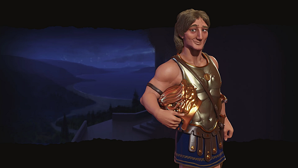Alexander's Civ 6 incarnation dials up his bro-ishness and thirst for violence