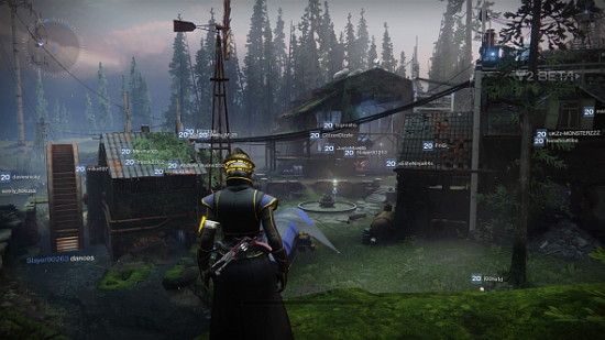 The black and blue tent in the foreground is Eververse