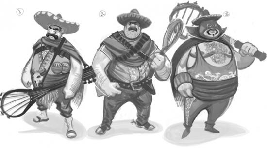 These conceptmen of Deuce are labelled Mexican Roughs.