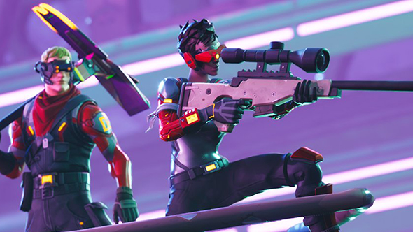 fortnite week 6 challenges spray carbide and omega posters search between playground campsite and footprint - fortnite spray over posters