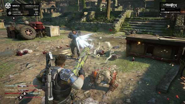 Gears of War 4 PC - local coop (split-screen) gameplay 