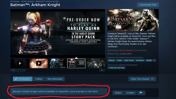 Batman: Arkham Knight Sales Suspended 2