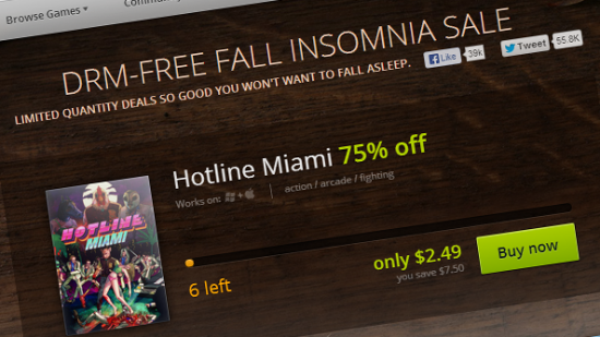 GOG Fall Insomnia sale