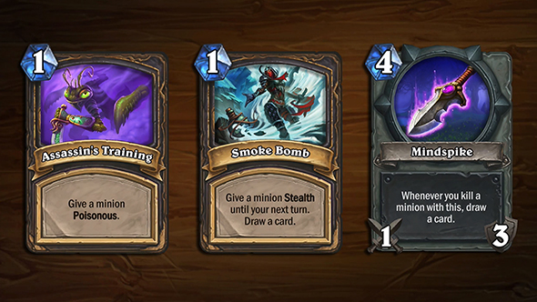 hearthstone arena blizzcon cards rogue