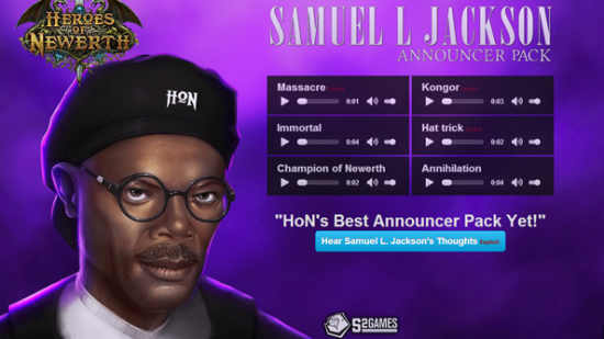 Heroes of Newerth S2 Games Samuel L Jackson