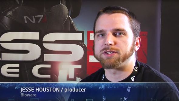Jesse Houston, E3 2011, showing off Mass Effect 3