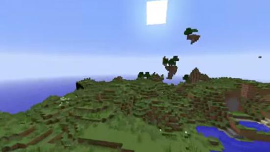 Floating islands are back in Minecraft 1.8 - but you will still need to devise a means to reach them.
