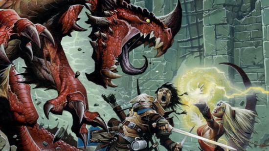 Pathfinder: a dragon, most likely situated in its own dungeon.