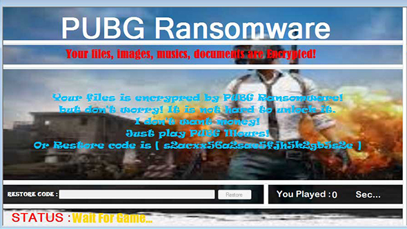 pubg ransomware