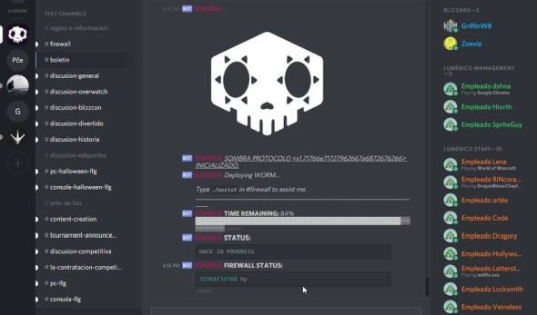 The Sombra hack as it appeared on the Overwatch discord, courtesy of Imgur