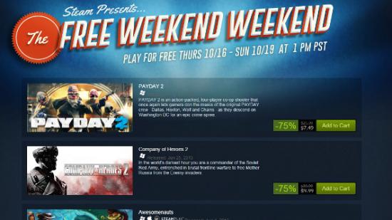 Steam free weekend