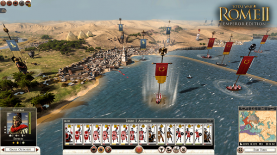 Gaius Octavius will become the first emperor of Rome. Or not. Because that is Total War.