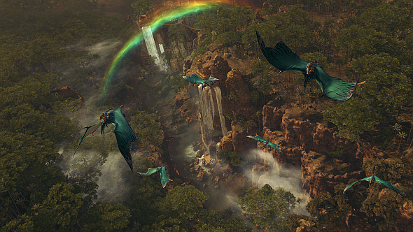 Terradons in flight