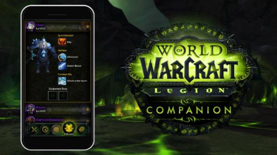 WoW Legion companion app